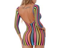 Damen Netz Mini-Kleid Regenbogen catsuit hochwertig Dessous Essen - Rüttenscheid Vorschau