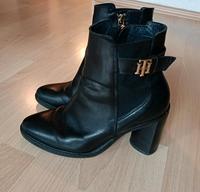 Tommy hilfiger Stiefeletten Boots Schuhe 38 echt Leder schwarz Saarland - Völklingen Vorschau