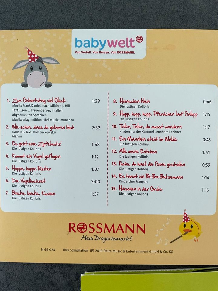 Kinder CD Lieder in Saarbrücken