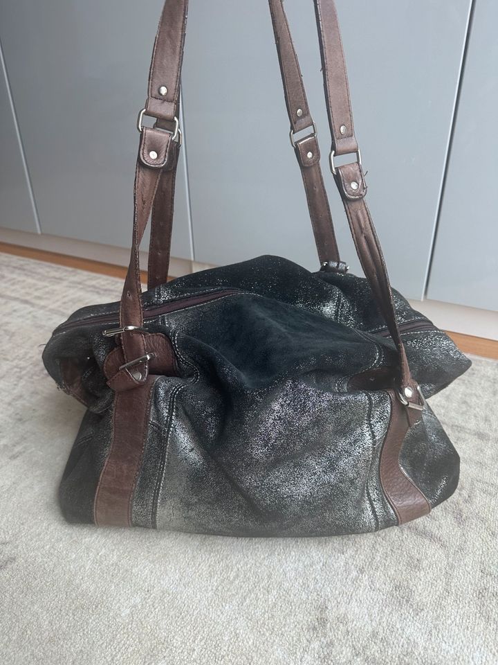 Handtasche Tasche Leder Marc Aurel braun silber in Köln