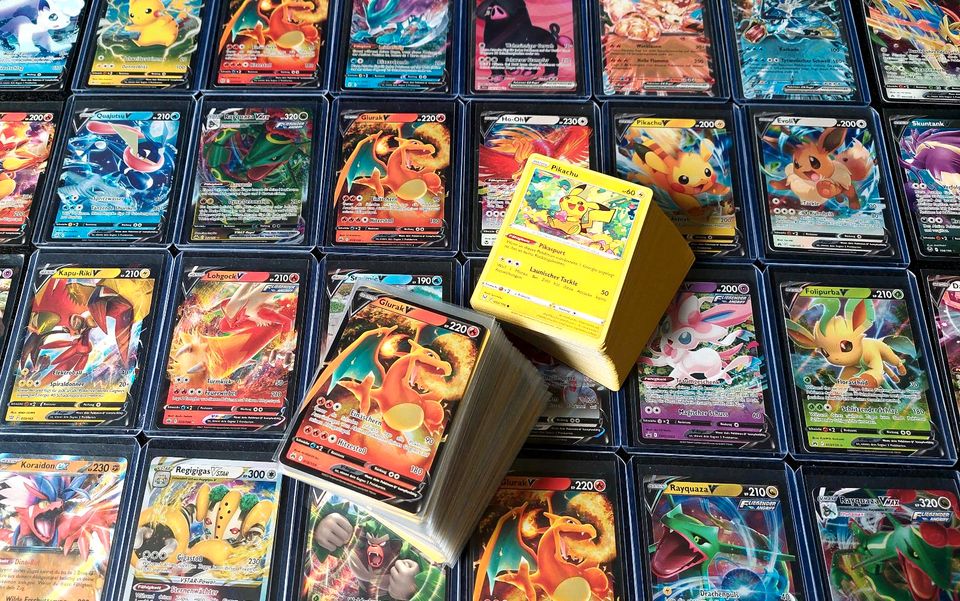 50 Pokemon Karten Sammlung Glitzernde V/EX/GX Garantiert! Deutsch in Duisburg