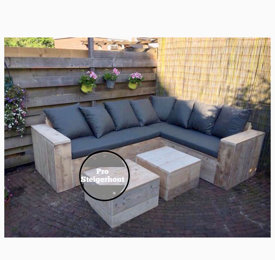 Gerüstholz Lounge-set Gartenmöbel Gartenset Lounge-sofa Ecklounge in Frankfurt am Main