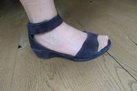 Sandalen / Pumps mit Keilabsatz Think! blau Gr 38 Baden-Württemberg - Karlsruhe Vorschau