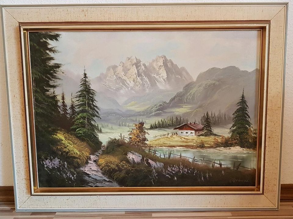 Gemälde Bild Brandl Lechtaler Alpen in Simmozheim
