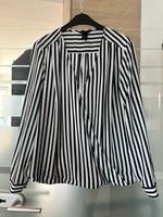 H&M Bluse Tunika Gr.44 weiß blau w.Neu Nordrhein-Westfalen - Wiehl Vorschau