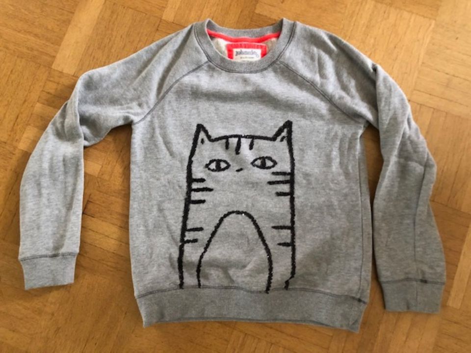 Sweatshirt Pulli v. Johnnie B (Mini Boden) Katze Gr. 11-12 J./152 in Frankfurt am Main