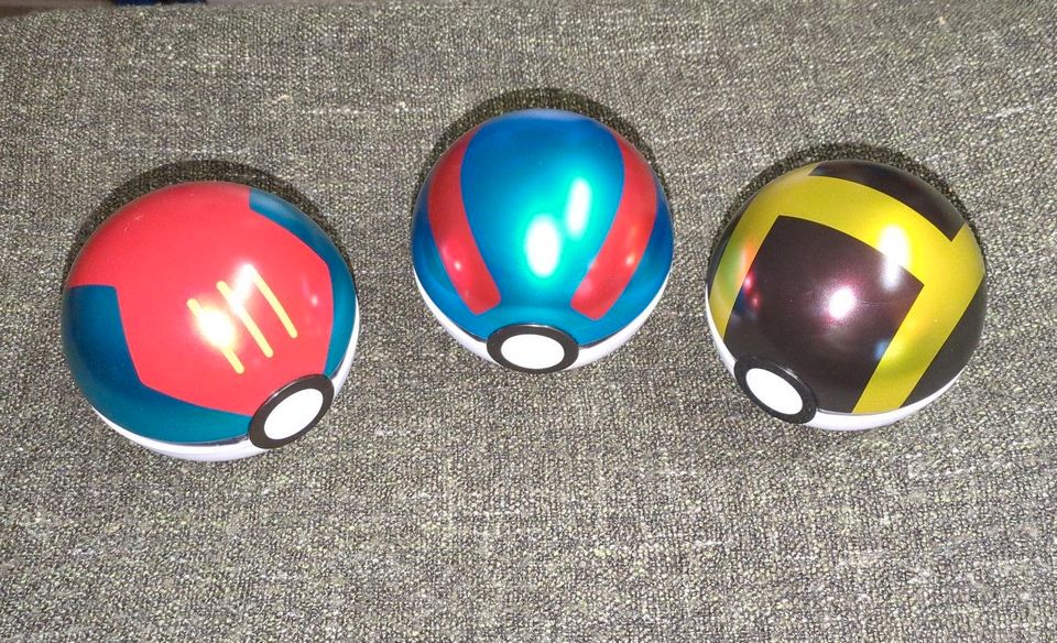 Pokemon Pokeball Tins leer, Köderball, Superball & Hyperball in Wadern