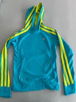 Adidas Lauf-Hoodie Sweatshirt Training  blau-kiwi 38/S-M Frankfurt am Main - Preungesheim Vorschau