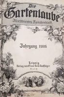 Antik Buch Gartenlaube Jahrgang 1906 Leipzig Garten Gemälde Fotos Nürnberg (Mittelfr) - Südstadt Vorschau