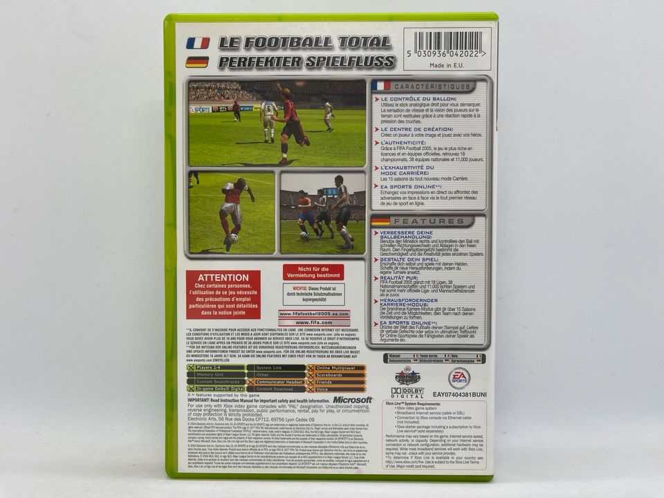 FIFA FOOTBALL 2005 (Microsoft XBOX Spiel, X Box) in Freiburg im Breisgau