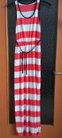 Maxikleid, Strandkleid, Sommerkleid, weiß/rot gestreift, XS Bayern - Eckental  Vorschau