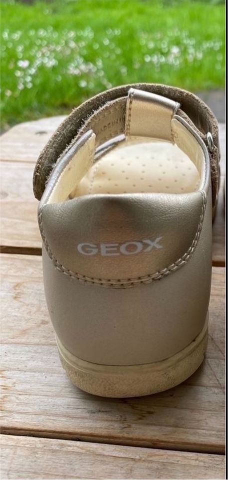 Neuwertige Geox Sandalen grau/Silber Gr. 27 in Gröbenzell
