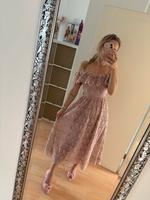 H&M Gold Studio Abendkleid Spitze Maxikleid schulterfrei Hochzeit Burglesum - St. Magnus Vorschau