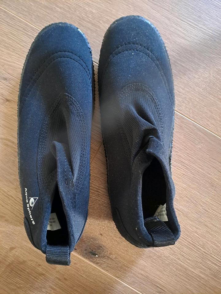 Beachwalker, Strand-Schuhe, Aquaschuh, schwarz, 40/41, Neopren in Neuhof