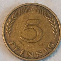 5 Pfennig Münze von 1950, Fehlprägung. Baden-Württemberg - Heidenheim an der Brenz Vorschau