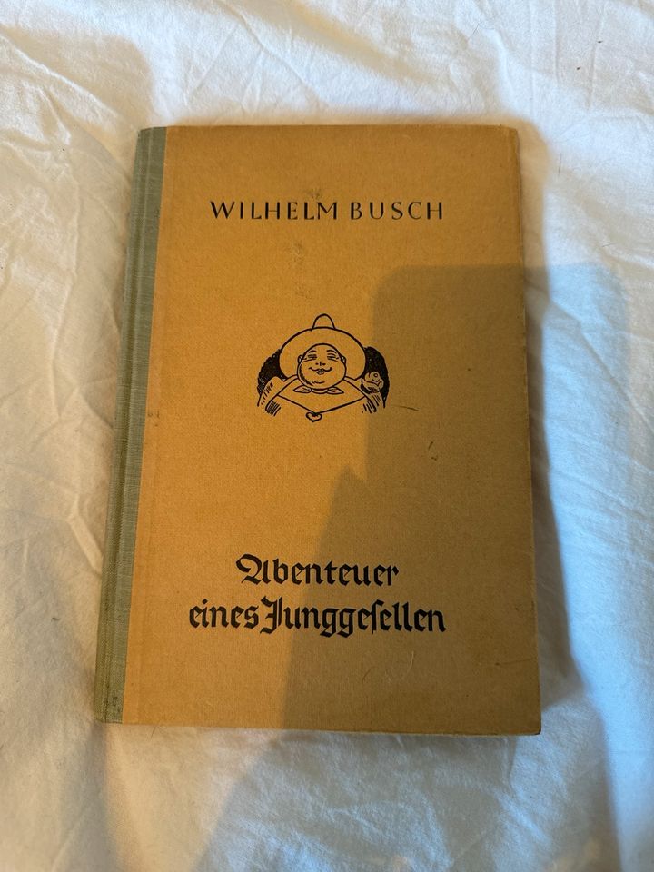 Altes Buch Wilhelm Busch „Abenteuer eines Junggesellen“ in Hamburg