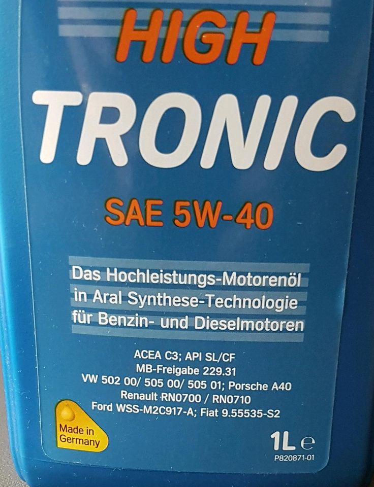 Aral Hugh Tronic - SAE 5W-40 in Hetlinger Neuerkoog