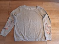 Pulli, Pullover, Größe S, von Peckott, grau mit Blumenstickerei Baden-Württemberg - Oberteuringen Vorschau