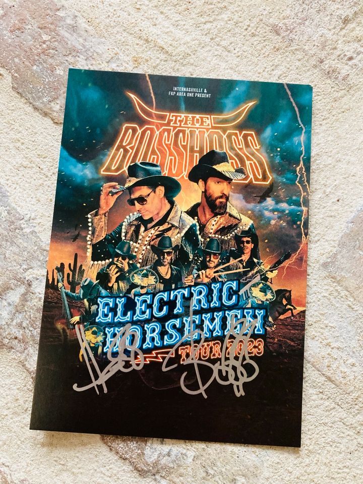 Boss Hoss Orig Autogramm - Electric Horsemen Tour - Band Musiker in Daun