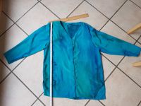 Damen Bluse Jacke Seide natur Crepe de Chine Größe 40 türkis Aachen - Vaalserquartier Vorschau