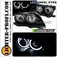 Led Angel Eyes Scheinwerfer schwarz für BMW E46 BJ 01-05 NEU! Hessen - Calden Vorschau