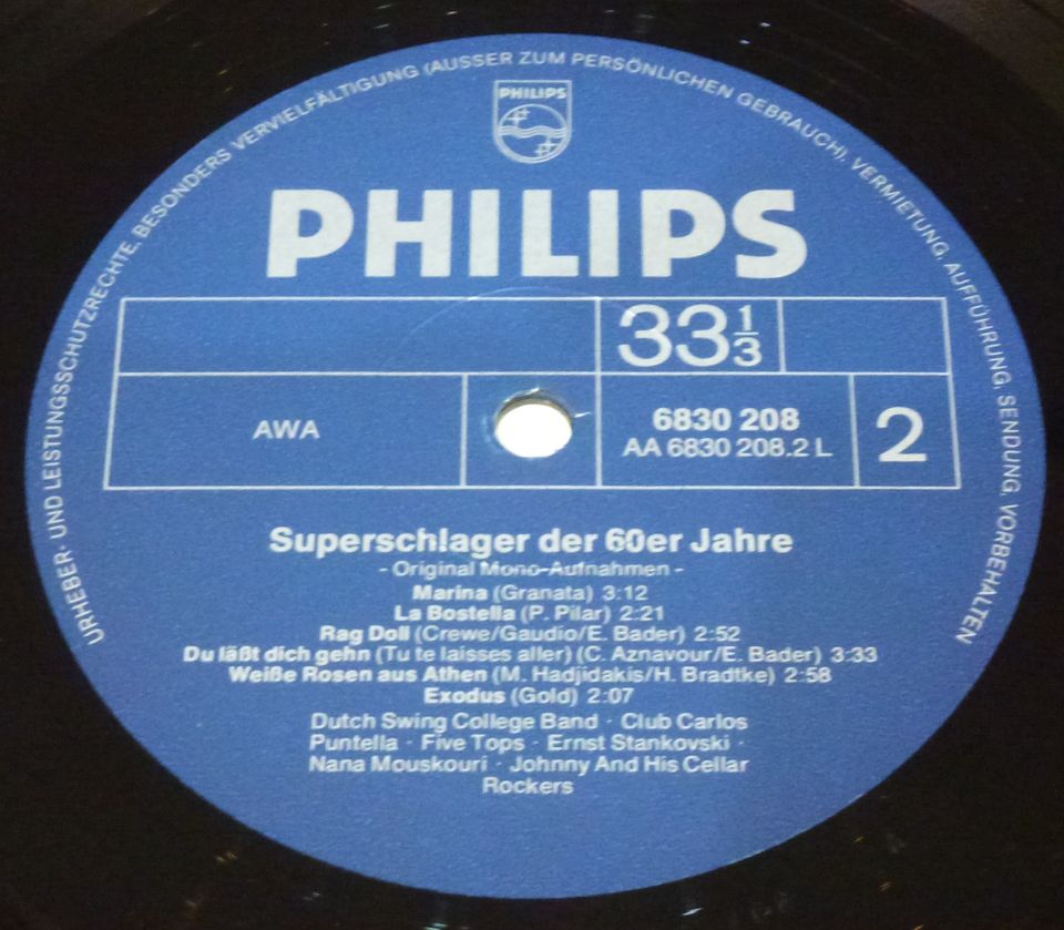 Super Schlager der 60er Jahre Philips 6830208 LP Schallplatte in Berlin