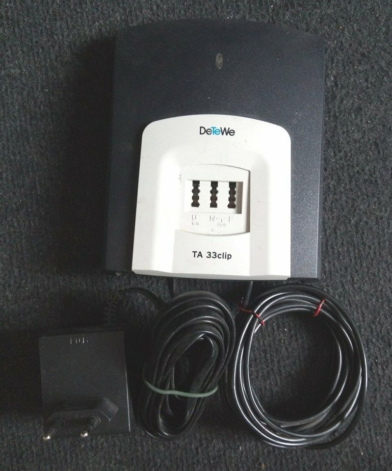 DeTeWe TA 33 Clip, ISDN Terminal Adapter Analogwandler in Milower Land