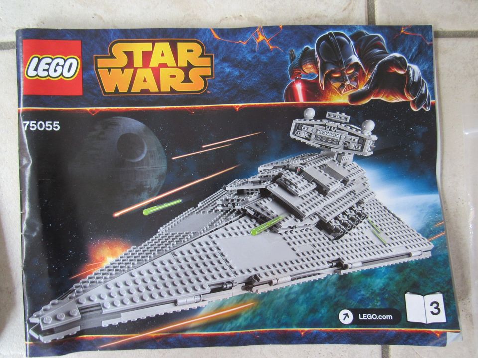 LEGO Set 75055 Star Wars Imperial Star Destroyer - unvollständig in Borken