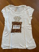 H&M weißes Basic T-Shirt mit Aufdruck / Glitzer Gr.S Rheinland-Pfalz - Schweich Vorschau