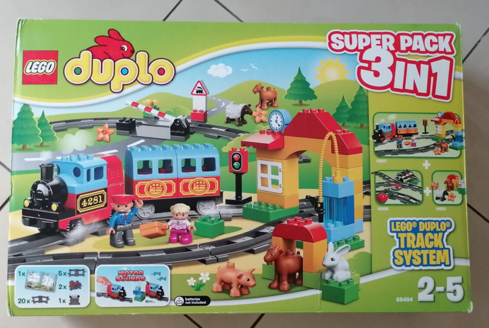 Lego DUPLO - 3in1 Sup.Pack (66494) +Eisenbahn Starter Set 10507+1 in Essen