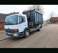 Lkw Mercedes Benz Atego 1523 Hakenlift bis 4,5M Hiab 122 B3 HIDUO Niedersachsen - Südbrookmerland Vorschau