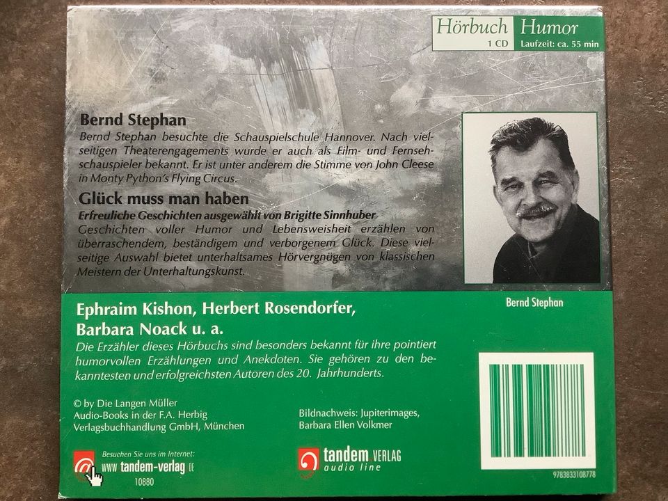 2 Hörbuch - CDs : „Bernd Stephan“ & „Hannes Jaenicke“ in Rendsburg