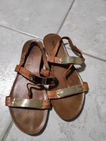 Inuovo Ledersandalen Gr. 42 Cognac Bayern - Ochsenfurt Vorschau