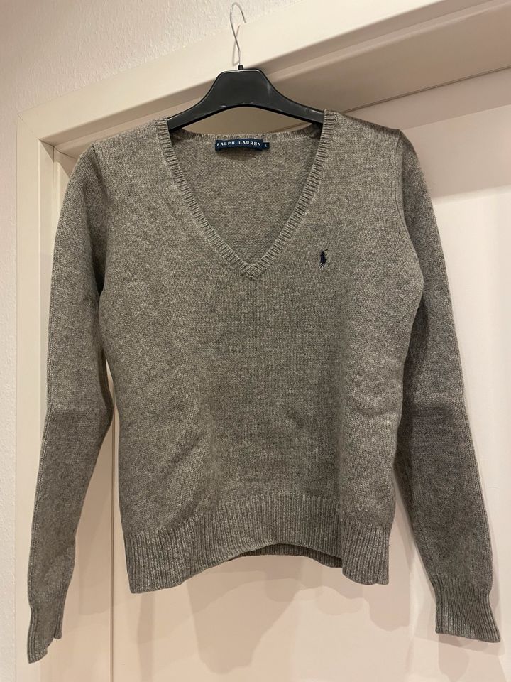 Ralph Lauren Pullover Gr. M grau Wolle und Cashmere in Düsseldorf