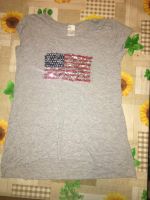 T-Shirt grau PocoPiano Gr. 164 Motivdruck American Flag Leipzig - Sellerhausen-Stünz Vorschau