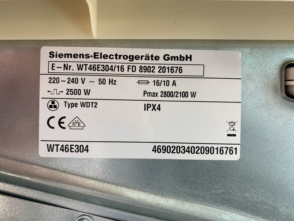 Siemens Kondenstrockner WT46E304 7kg Top Zustand in Bonn