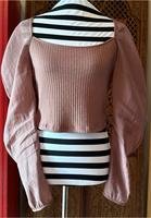 ZARA Damen Bluse in altrosa Gr. L Bayern - Essenbach Vorschau