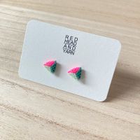 Ohrstecker Ohrringe handmade Delica Perlen Neu weiss pink grün Osterholz - Ellenerbrok-Schevemoor Vorschau