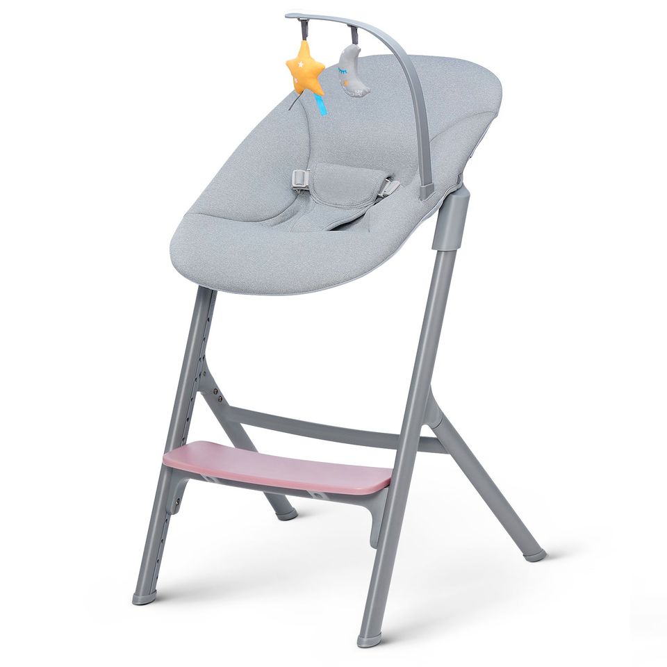 Kinderkraft 4in1 Hochstuhl LIVY inkl. Babywippe Calmee - Aster Pink - von Geburt bis 110 kg - NEU in Fulda