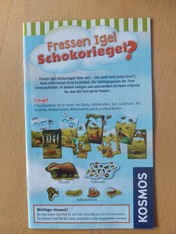 Fressen Igel Schokoriegel? - 3+ - Kosmos in Westerholt