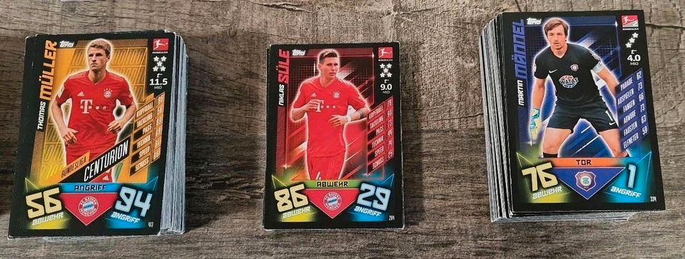 Sammelkarten Match Attax / Panini in Delitzsch