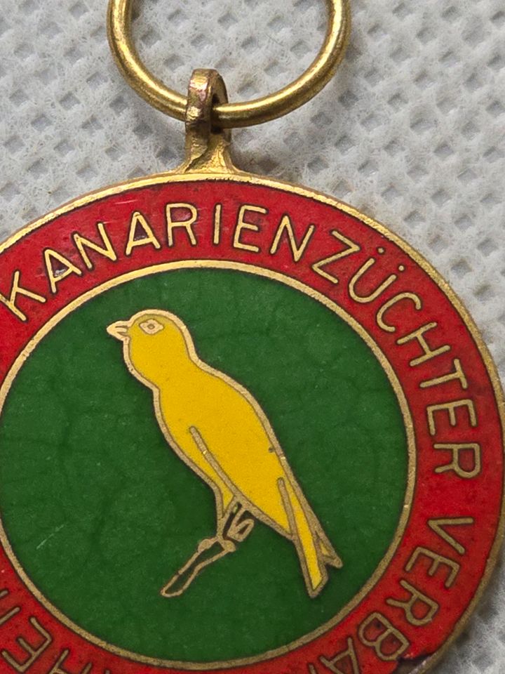 Anhänger, Medaille, RHEINISCHER KANARIENZÜCHTER VERBAND 1970 in Recklinghausen