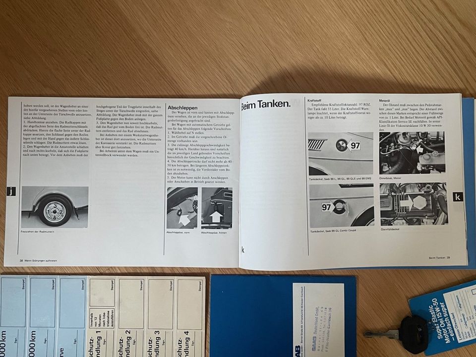 Saab 99 Betriebs- Bedienungsanleitung 08/1976 Konvolut Dokumente in Troisdorf