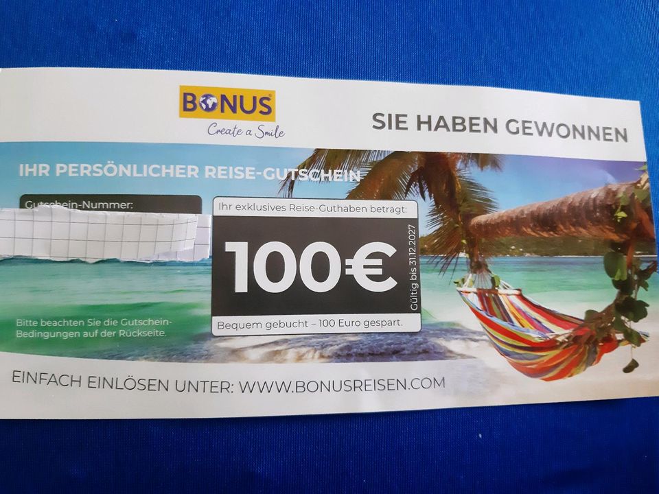 Reisegutschein 100€ in Köln