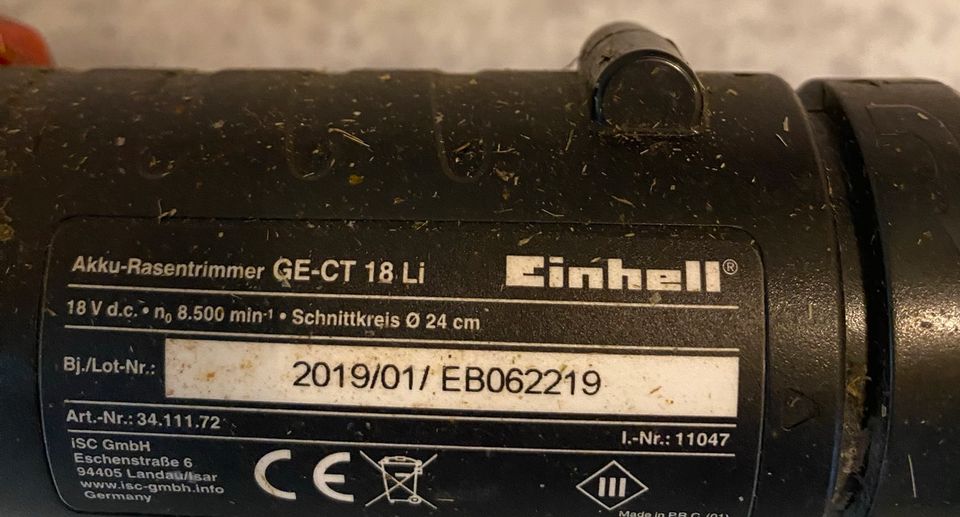 Einhell Akku Rasentrimmer GE CT  18 Li in Berlin