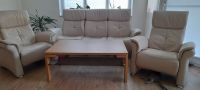 Echt-Leder-Sitzgarnitur (Sofa/Couch mit 2 Funktions/Relax-Sessel) Harburg - Hamburg Sinstorf Vorschau