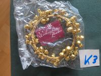 K3 Weihnachtsdeko Kerzen-Glöckchen-Kranz gold Nordrhein-Westfalen - Kempen Vorschau