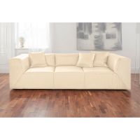 3-Sitzer Sofa Sam in Comfort Leder Offwhite, Zierkissen, NEU Niedersachsen - Wolfsburg Vorschau