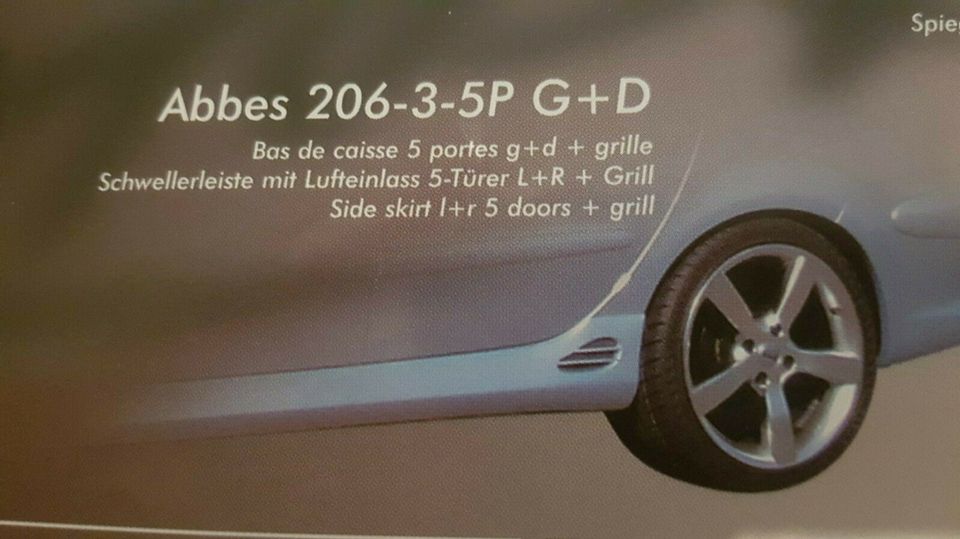 Peugeot 206 SW Seitenschweller Abbes Design in Arenrath