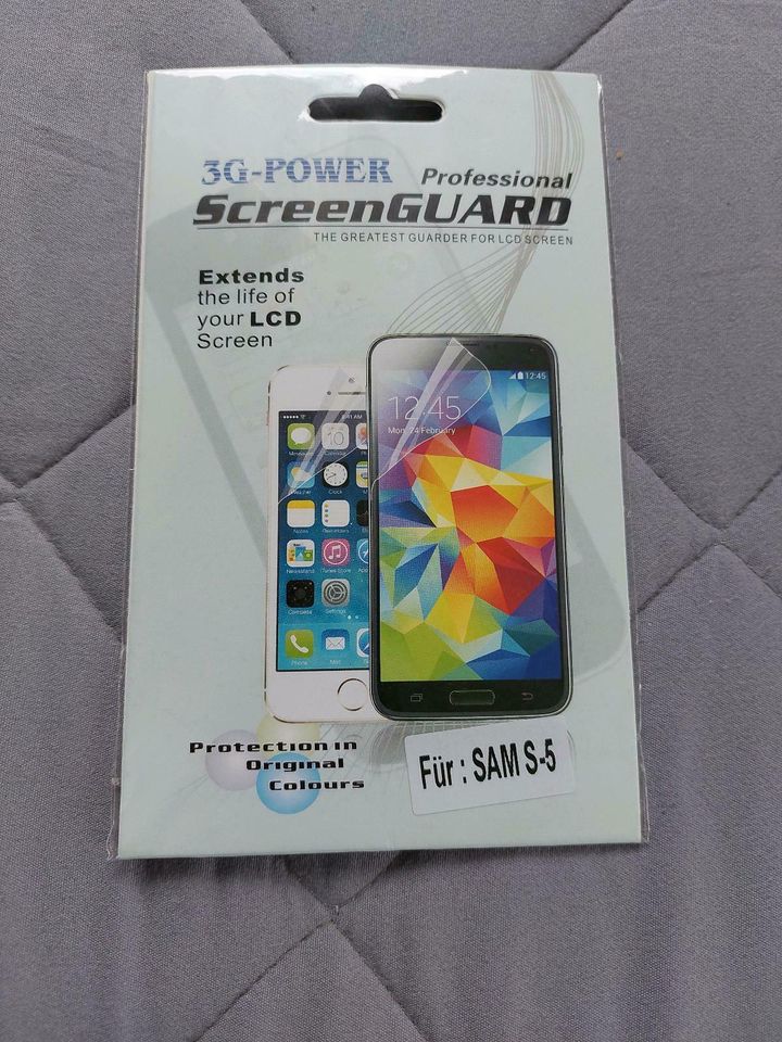 Screen Guard protection Folie Samsung S 5 in Rosenberg